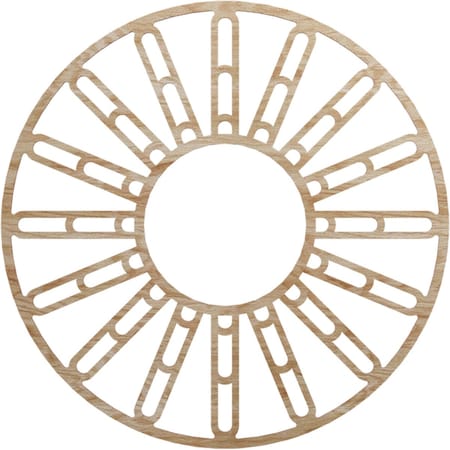 Ekena Millwork Hale Wood Fretwork Pierced Ceiling Medallion, Red Oak, 38"OD x 13 3/4"ID x 3/8"T CMWP38X38X0375HHRO
